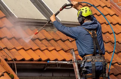Démoussage et hydrofuge de toiture au Temple